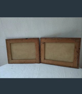 Lote 2 Cuadros Oleo Paisajes