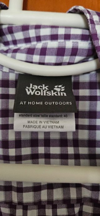 Camisa cuadros Jack Wolfskin mujer