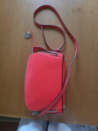 Bolso con bandolera Cromia rojo