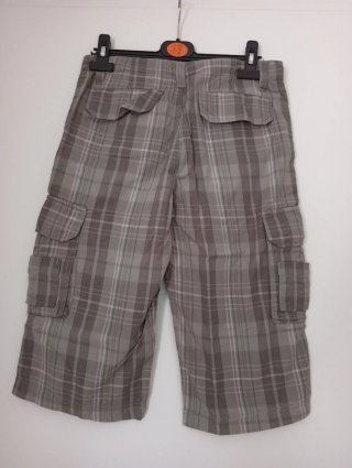 1€Pantalón corto MULTIBOLSILLOS cuadros talla 14