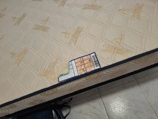 Colchón y somier de tela