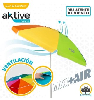 Sombrilla de playa MAX+AIR arcoíris