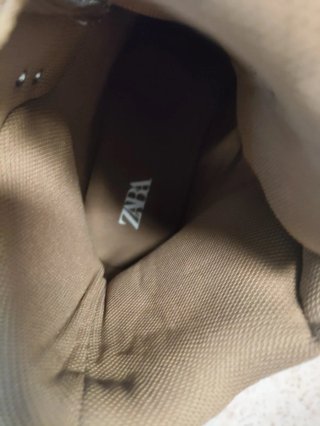 Botas Zara Beige y Blanco Talla 39