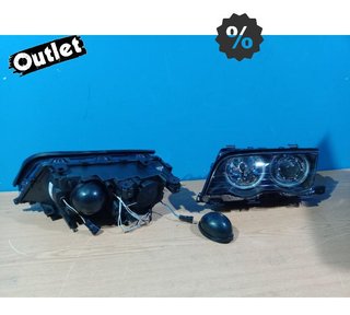 GF FAROS BMW E46 4 PUERTAS 98-01 OJOS ANGEL CCFL FONDO NEGRO