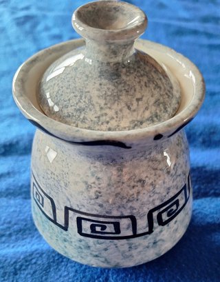 Vasetto in ceramica artigianale in stile greco