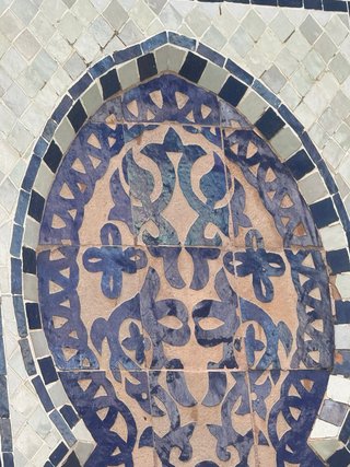Fuente Marroquí Artesanal Azulejos