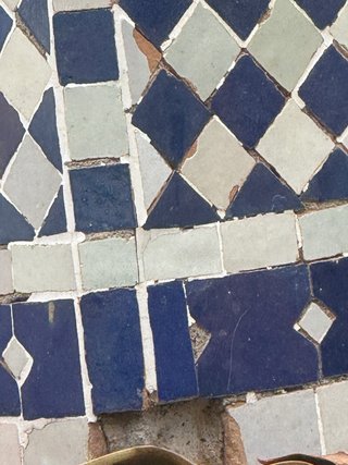 Fuente Marroquí Artesanal Azulejos