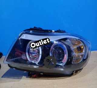 GF FAROS BMW E90 E91 05-08 OJOS ANGEL CCFL FONDO NEGRO R1457
