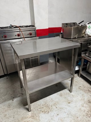 Mesa Acero Inoxidable Industrial 103x74x110 buen e