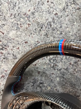 Volante BMW M3 E46 Carbono Cuero Perforado