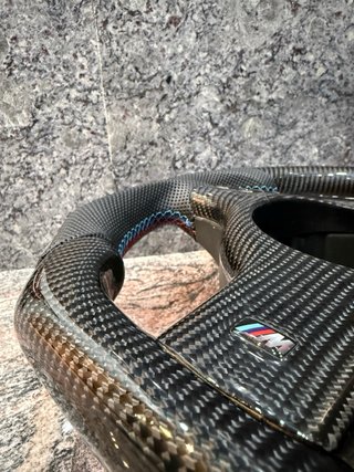 Volante BMW M3 E46 Carbono Cuero Perforado