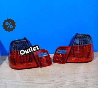 GF PILOTOS BMW E46 99-03 CABRIO LED ROJO AHUMADO LOOK M3 R14