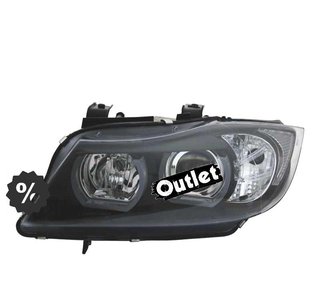 GF FAROS BMW E90 E91 05-08 XENON OJOS ANGEL U LED 3D NEGRO R