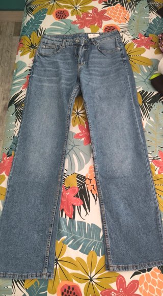 Pantalón vaquero ancho azul
