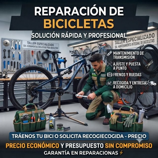 Reparación y mantenimiento de bicicletas