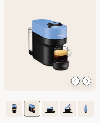 Cafetera Nespresso Vertuo Pop Azul