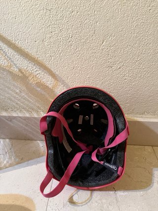 Casco rosa bici niña