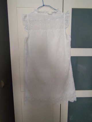 Vestido blanco calado