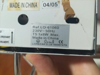 Flexo de pared plateado