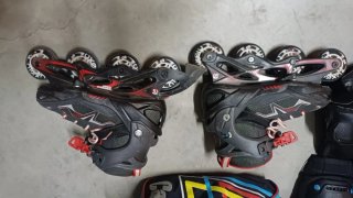 Patines en línea negros