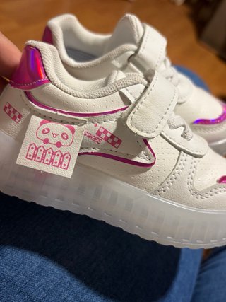 Zapatos niña luces rosa n23