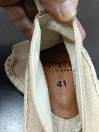 Alpargatas Milano Beige Talla 41