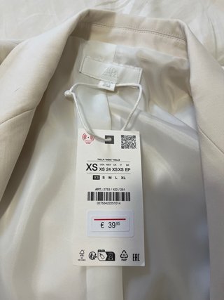 Americana Zara Beige Talla XS
