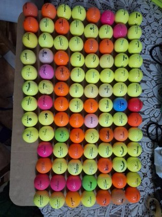 100 Bolas de Golf Colores Mixtos 2