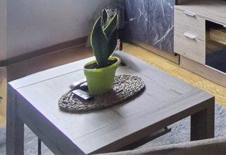 Mueble de salón modular + vitrina + mesa abatible