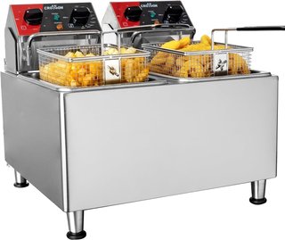 Freidora Doble Eléctrica Profesional 8L