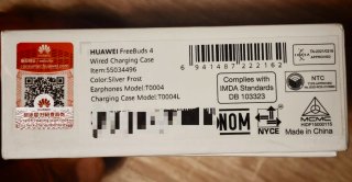 Huawei Freebuds 4 Auriculares Bluetooth Plata