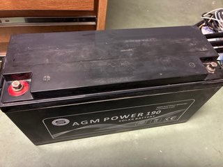 Batería AGM Power 190 Solar 12V 190Ah