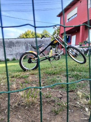 Bicicleta Chopper Negra en buen estado