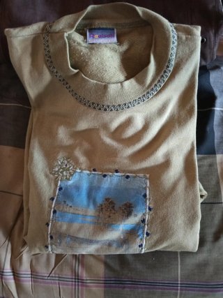 Sudadera Reebok Beige/Verde Oliva
