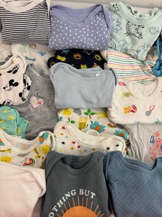 Lote Bodys Bebé Manga Corta 0-3 Meses