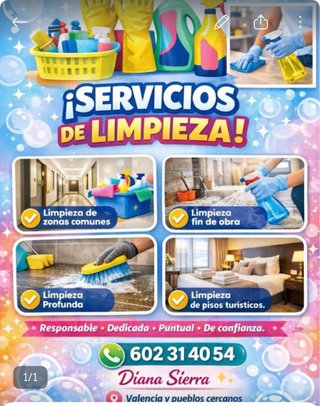 Limpieza por horas