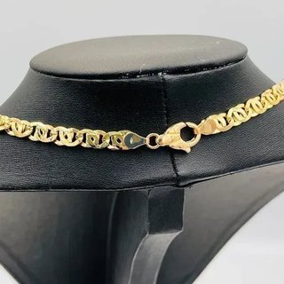 Cadena Tipo Cartier Medusa Bicolor 6mm 18K