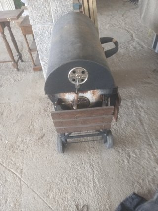 Barbacoa Asador Metal y Madera