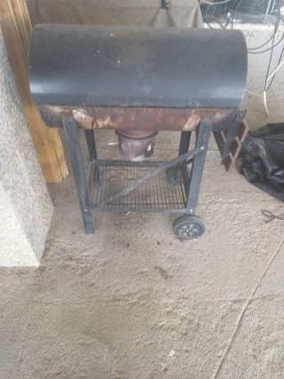 Barbacoa Asador Metal y Madera