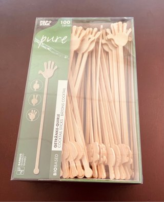 100 Palitos de bambú para cóctel