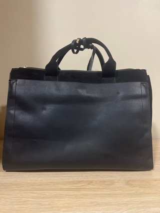 Bolso Parfois negro efecto piel cocodrilo