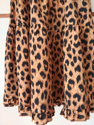Vestido estampado leopardo tirantes