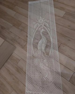2 Tende Lunghe bianche Nuove. Misure: 60x225 cm