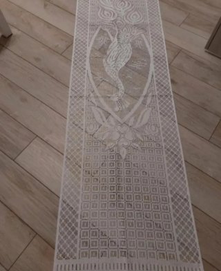 2 Tende Lunghe bianche Nuove. Misure: 60x225 cm