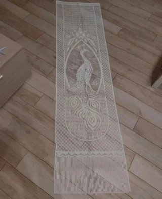 2 Tende Lunghe bianche Nuove. Misure: 60x225 cm