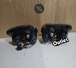 GF FAROS VOLKSWAGEN VW GOLF 4 OJOS ANGEL LED LOOK R32 FONDO
