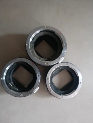 Juego de tubos de extensión para fotografía macro