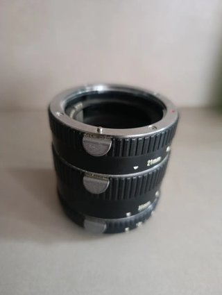 Juego de tubos de extensión para fotografía macro