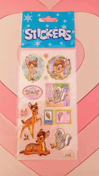 Pegatinas Disney Bambi y Flor