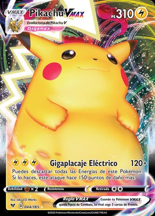 Carta Pokémon Pikachu VMAX Gigamax PS 310